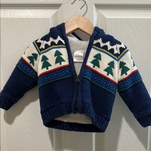 Hanna Andersson Blue and Green Kids Sweater